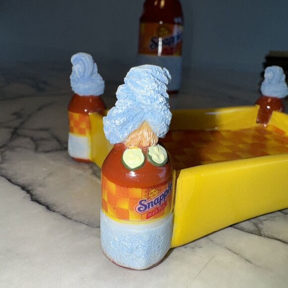 Vintage Y2K Snapple Iced Tea SOAP DISH & Toothbrush Holder Bath Set Dorm Arizona - Picture 5 of 10